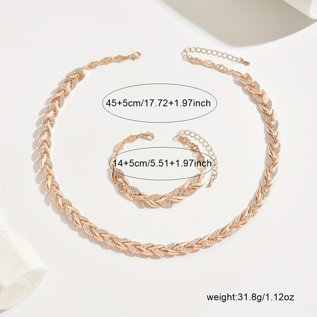 フィッシュテール ネックレス＆ブレスレットセット
