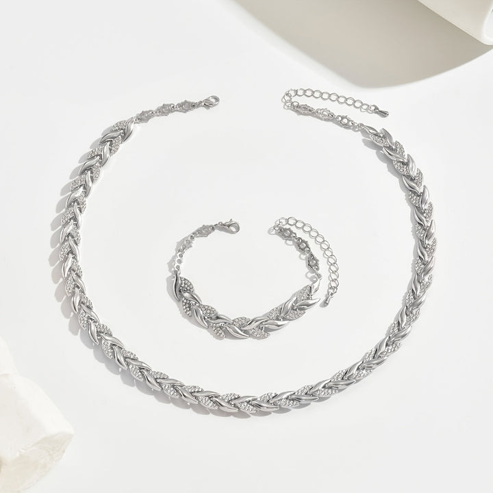 フィッシュテール ネックレス＆ブレスレットセット